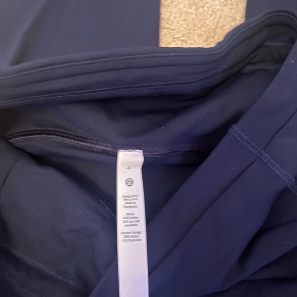 Lululemon Athletica Navy Fast and Free Leggings - Picture 4 of 4